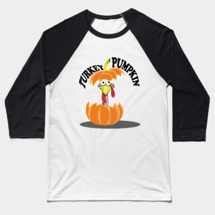 Funny Thanksgiving Turkey Pumpkin Holiday Dinner gift Baseball T-Shirt